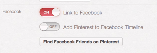 Pinterest Facebook Chronik