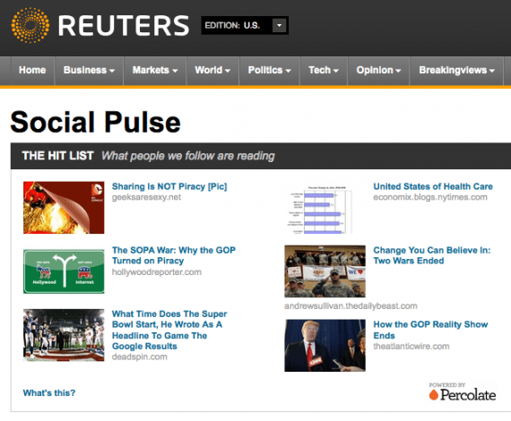Social-Pulse-Social-Media-Hub-Reuters Social Media Hub von Reuters