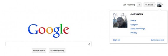 Google+ Verknüpfung google.com