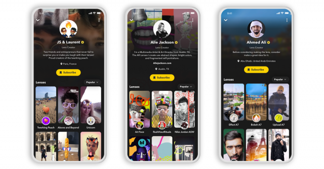 Snapchat-Lense-Creator-Profile