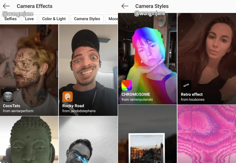 Instagram-AR-Effekte-Explore