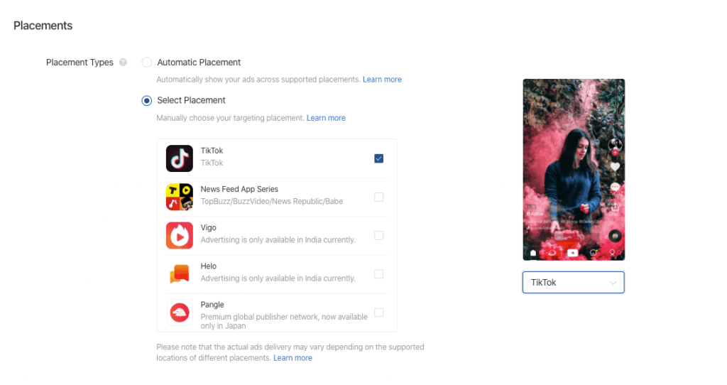 TikTok-Unternehmen-Anzeigenmanager