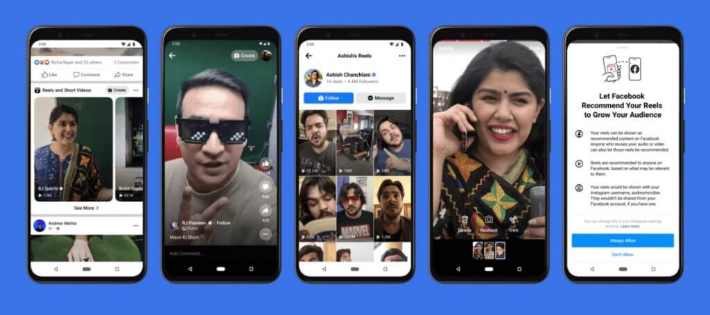 Instagram Reels auf Facebook empfehlungen