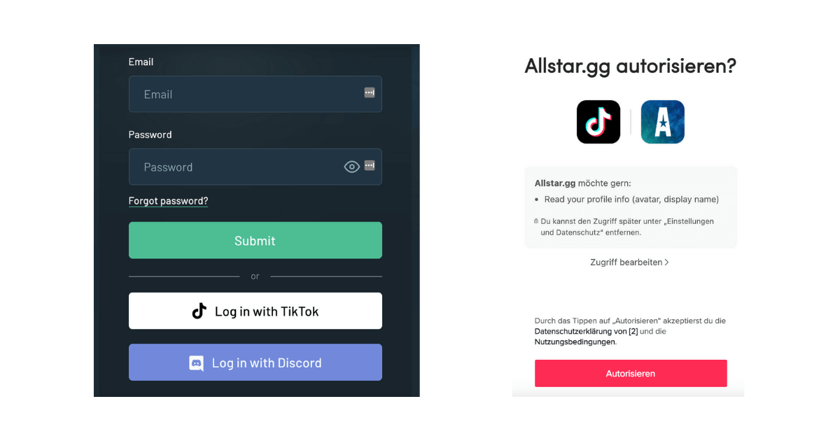 Tiktok login web