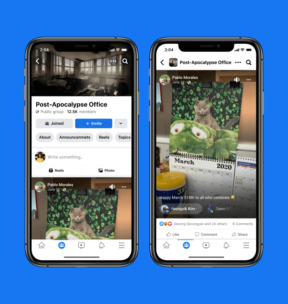 Reels-Facebook-Gruppen