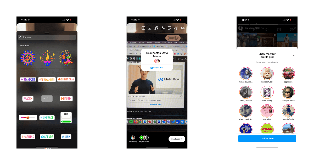 "Du bist dran" Sticker für mehr Interaktionen mit Instagram Stories