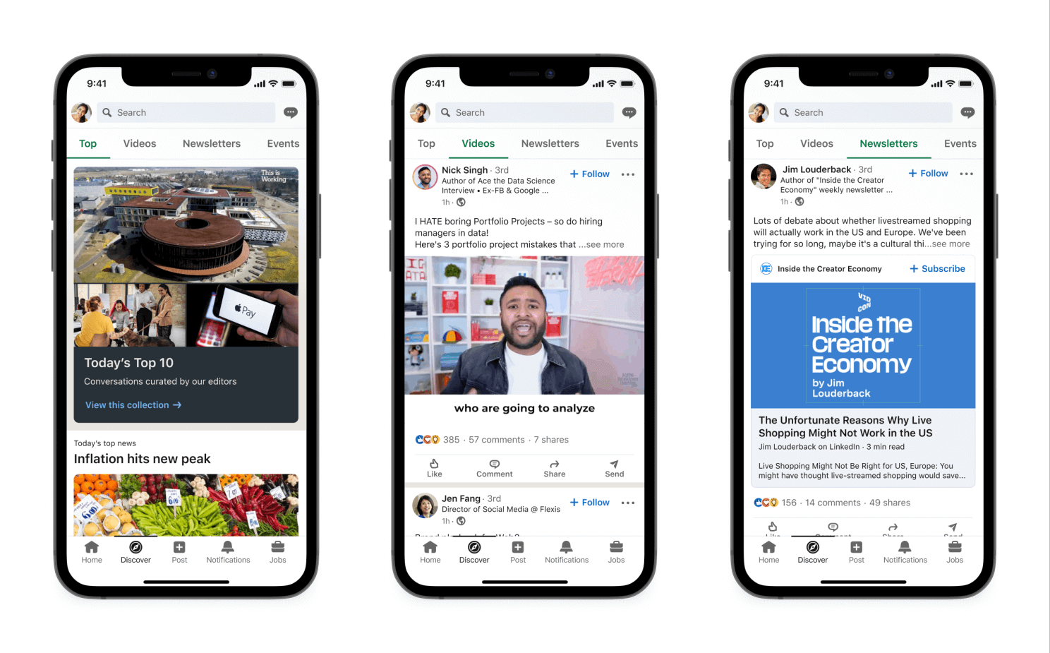 LinkedIn-Discover-Feed