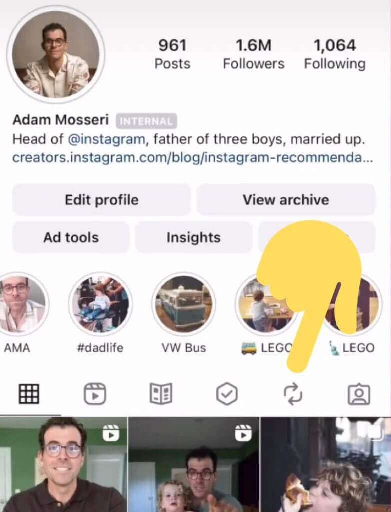 Instagram-Posts-Reposten